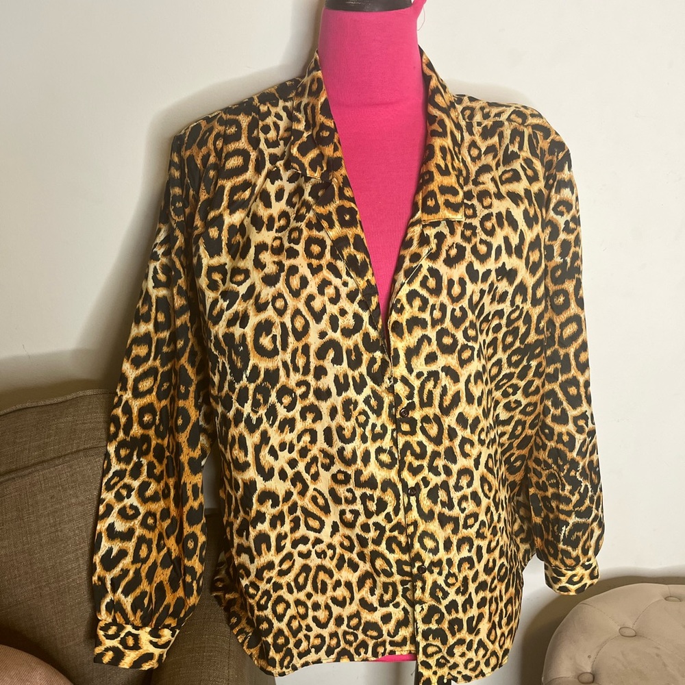Animal Print vintage Blouse